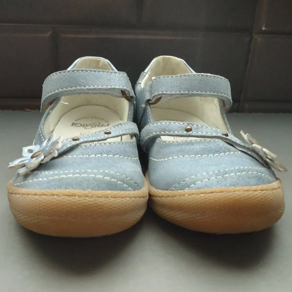 SIZE 27. Primigi Sky effects system Mary Jane suede shoes.